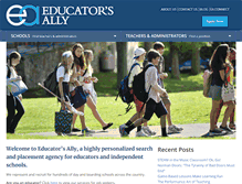 Tablet Screenshot of educatorsally.com
